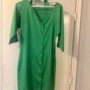 Venus green dress